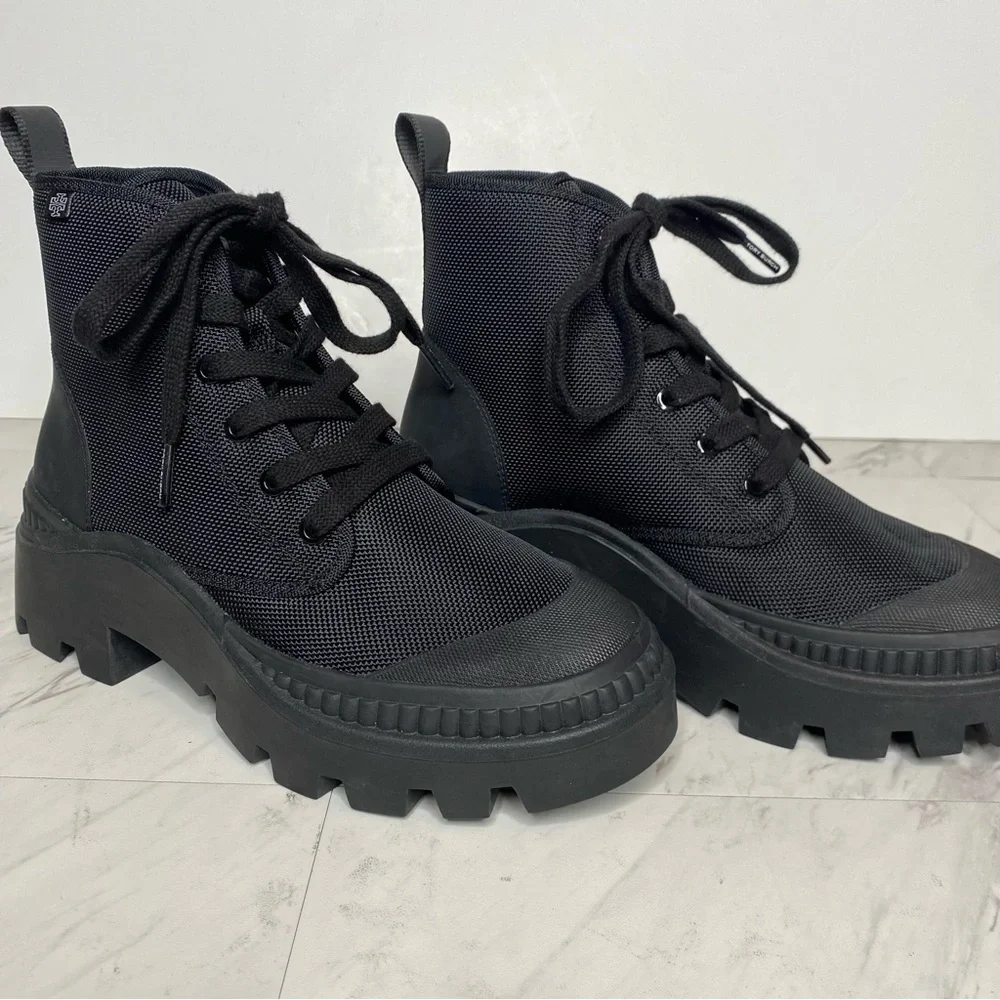 Tory Burch Camp Black Sneaker Boot 7M